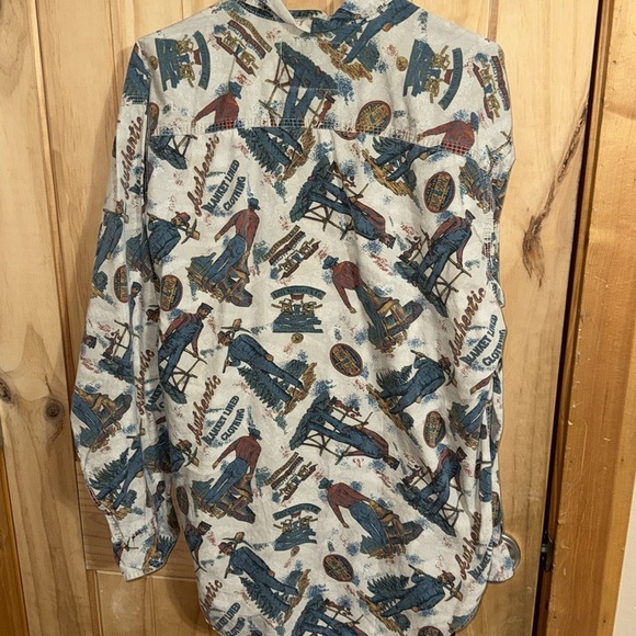 Vtg Levi's Men's Long Slv Forest Miner Working Button Down Shirt 80's - Picture 5 of 6